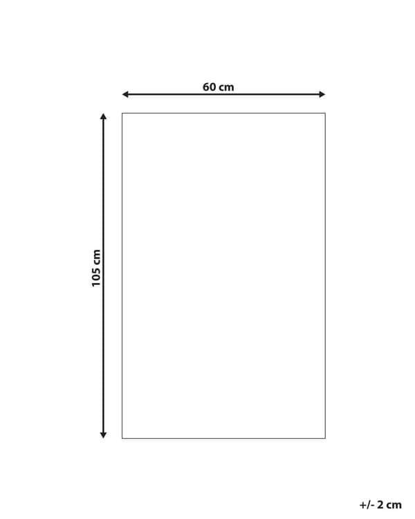 Udendørs Tæppe Grønt 60 x 105 cm Palmeblade Plantemotiv Altan Terrasse