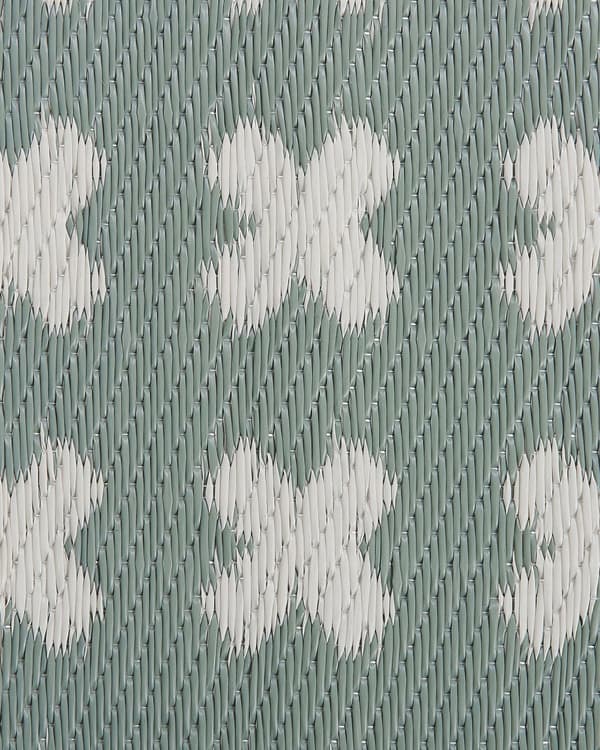 Utomhusmatta 90 x 180 cm av Syntetiskt Material i Grön Färg Miljövänlig i Modern och Minimalistisk Stil