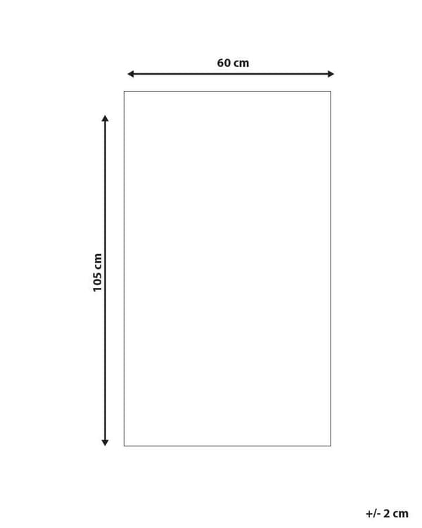 Utomhusmatta 60 x 105 cm Vävd i Grå Färg till Terrass Inomhus Vardagsrum