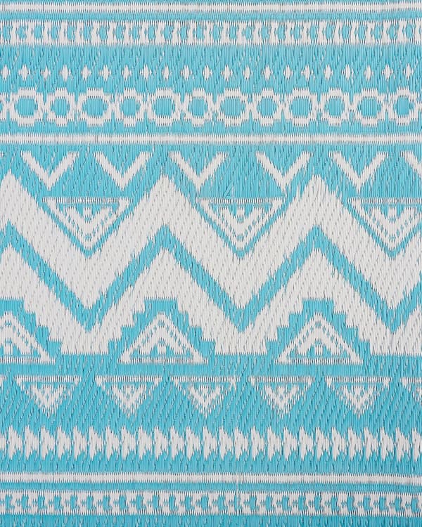 Ulkomatto turkoosi synteettinen 120 x 180 cm ympäristöystävällinen skandinaavi moderni minimalistinen