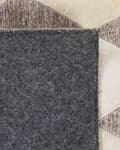 Miniatyrbild 7 av 7: Matta Brun och Beige Koskinn Läder Geometriskt Diamantmönster Retro 160 x 230 cm