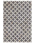 Pikkukuva 5 / 7: Matto harmaa/beige lehmännahka 140 x 200 cm geometrinen kuvio retro tyyli