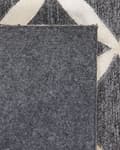 Pikkukuva 7 / 7: Matto harmaa/beige lehmännahka 140 x 200 cm geometrinen kuvio retro tyyli