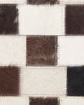 Pikkukuva 5 / 6: Matto ruskea/beige lehmännahka 160 x 200 cm geometrinen neliö tilkku kuvio