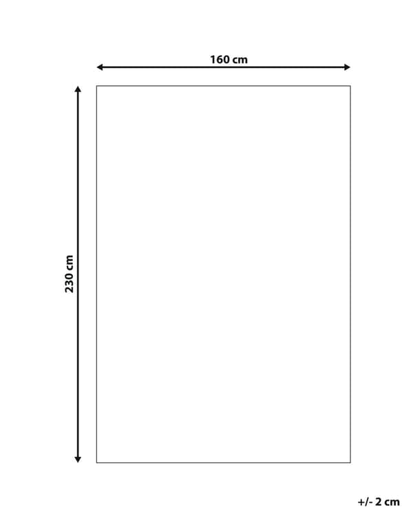 Genanvendt Polypropylen Beige og Sort Udendørs Tæppe 160 x 230 cm Stribet Altanmønster