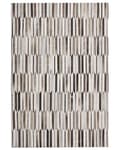 Miniatyrbillede 4 af 6: Rektangulært Tæppe Beige og Brunt Læder 140 x 200 cm Patchwork Retro Stil
