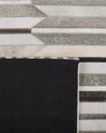 Miniatyrbillede 6 af 6: Rektangulært Tæppe Beige og Brunt Læder 140 x 200 cm Patchwork Retro Stil
