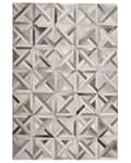Pikkukuva 5 / 7: Matto lehmännahka ruskea/beige 140 x 200 cm nahka tilkku retro-tyyli