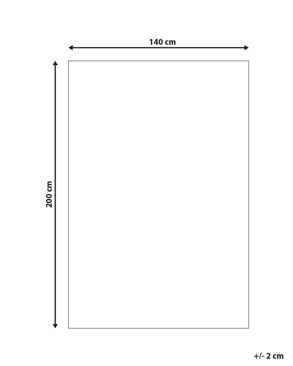 Matto ruskea beige 140 x 200 cm nahka