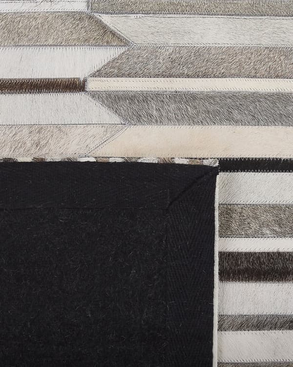 Matto ruskea beige 140 x 200 cm nahka