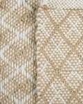 Pikkukuva 5 / 6: Matto beige juutti ja villa 50 x 80 cm käsin kudottu boho tyyli
