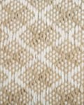 Pikkukuva 6 / 6: Matto beige juutti ja villa 50 x 80 cm käsin kudottu boho tyyli