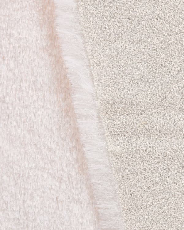 Matta Vit Fuskpäls Kanin Polyester 60 x 90 cm Vardagsrum Sovrum Samtida