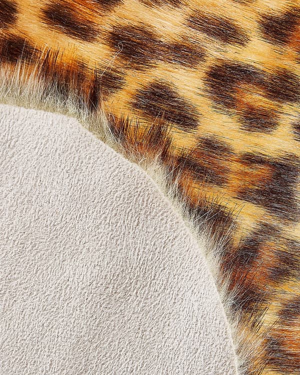 Leopard Tryck Matta Fuskpäls Vardagsrum Sovrum Samtida