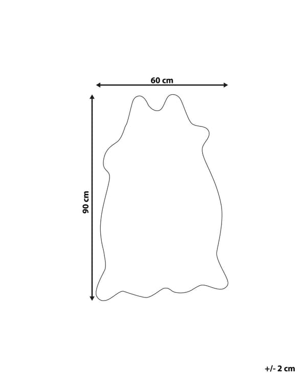Fusk Koskinn Matta Svart Fuskpäls 60 x 90 cm Vardagsrum Sovrum Samtida