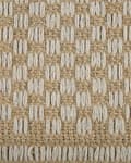 Miniatyrbild 6 av 6: Gångmatta Beige Jute och Bomull 50 x 80 cm Fransar Handvävd Bohemisk Hall Sovrum
