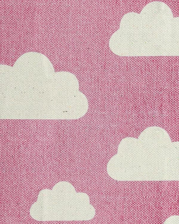 Matta Rosa Molntryck 60 x 90 cm Kort lugg för Barn Lekrum