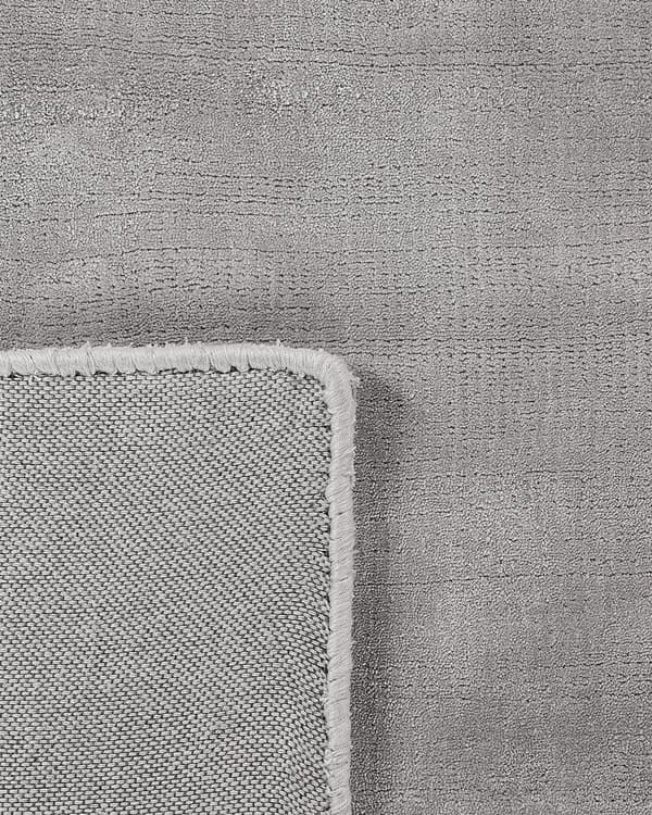 Tæppe Lysegrå Viscose 200 x 200 cm Håndtuftet Lav Luv Moderne
