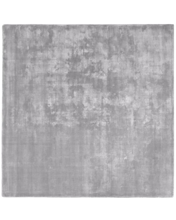 Tæppe Lysegrå Viscose 200 x 200 cm Håndtuftet Lav Luv Moderne