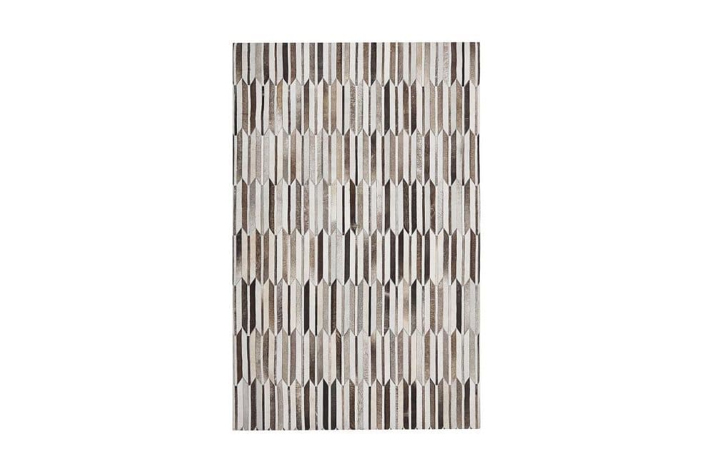 KURENDERE Matta 140x200 cm Läder/Beige/Brun