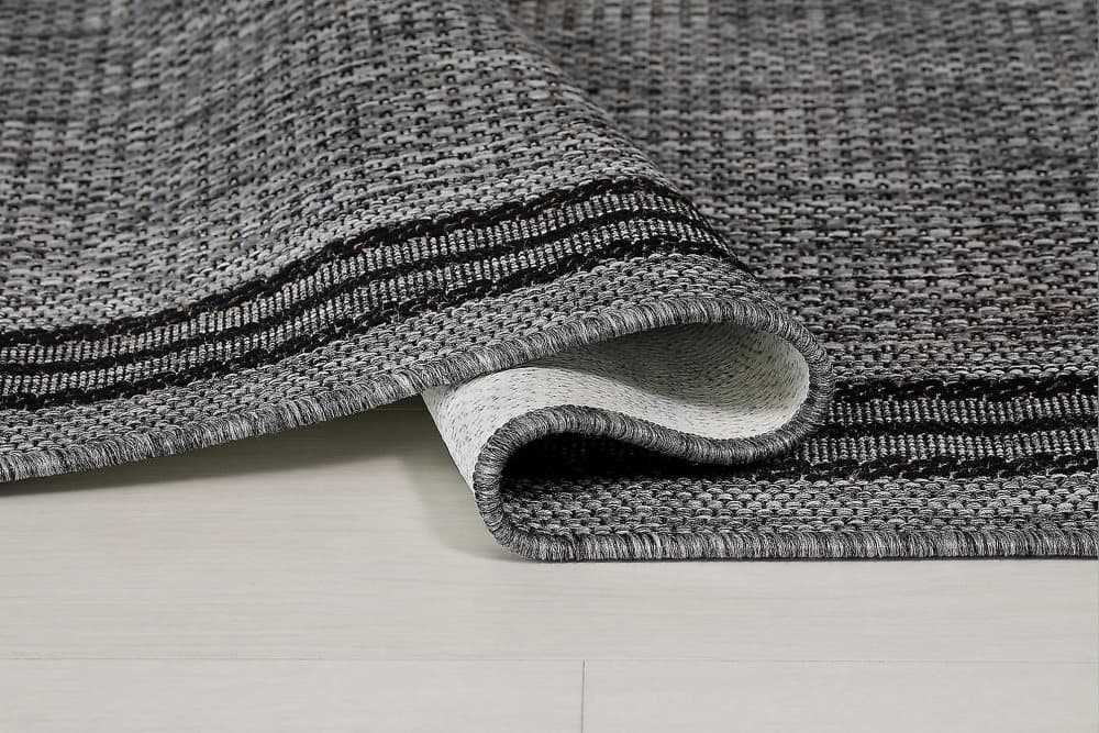 ARAVACA FRAME Matta 80x340 cm Flatvävd Antracit