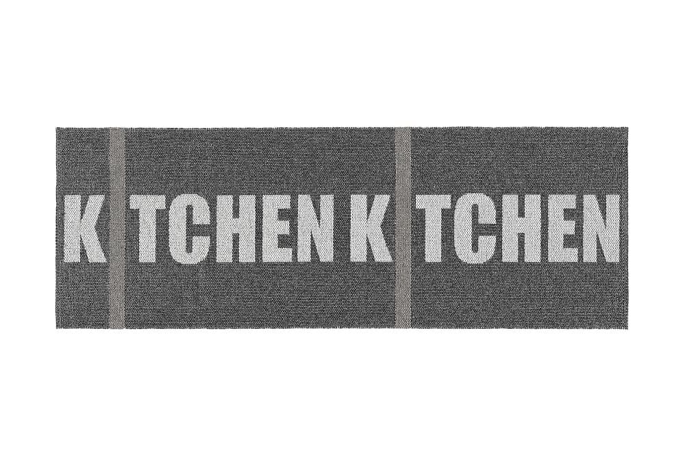 KITCHEN Plastmatta 70x300 Vändbar PVC Svart