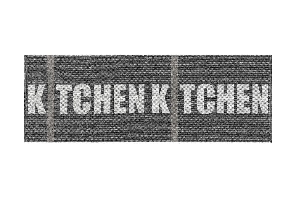 KITCHEN Plastmatta 70x250 Vändbar PVC Svart