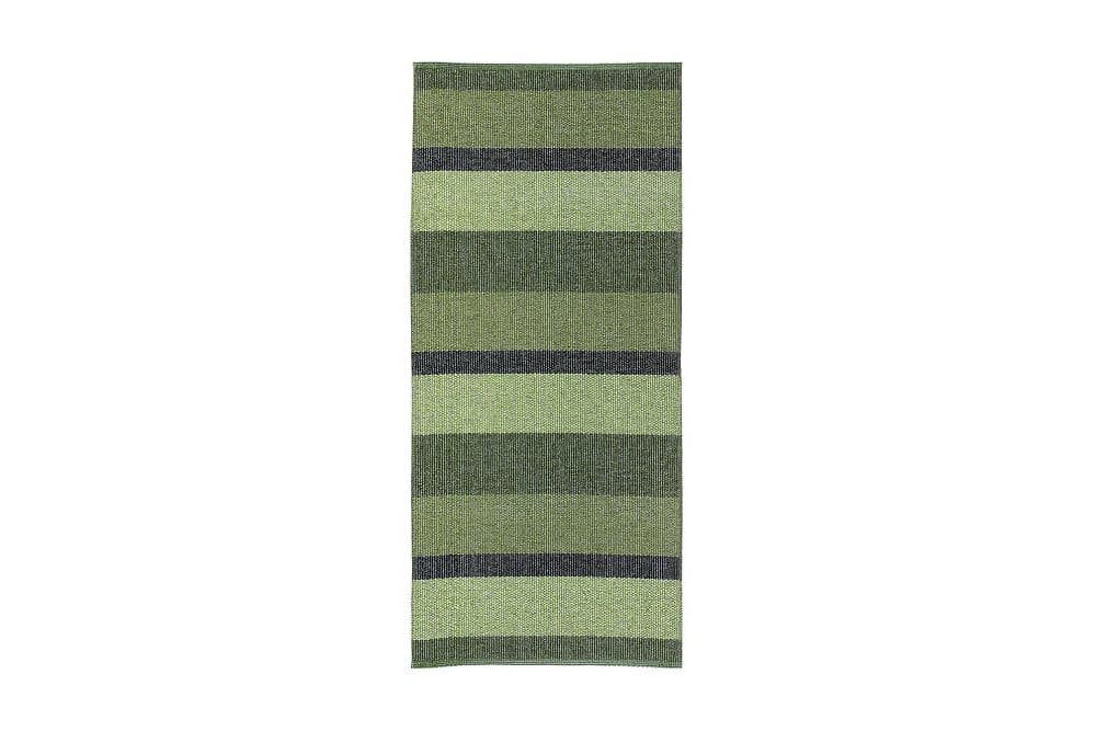 BLOCK Plastmatta 150x100 Vändbar PVC Oliv