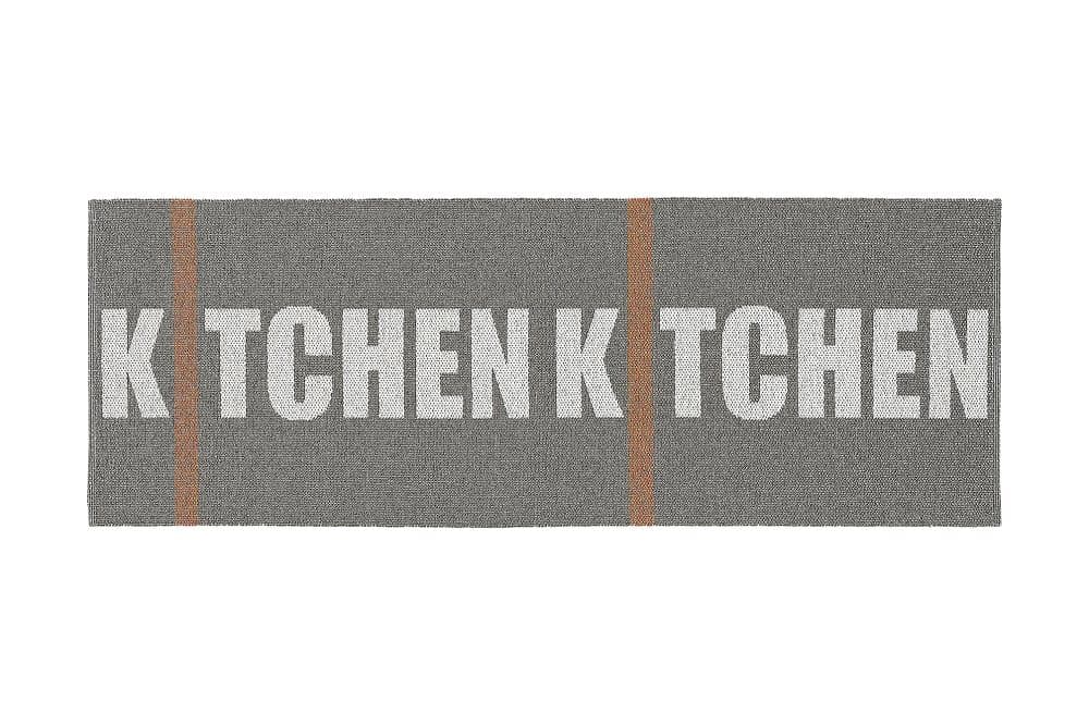 KITCHEN Plastmatta 70x200 Vändbar PVC Grå