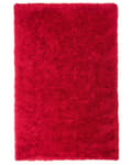 Miniatyrbillede 1 af 6: Rød shaggy tæppe 160 x 230 cm fluffy uldet