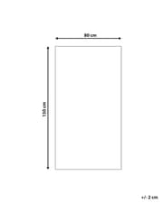 Tæppe 80 x 150 cm sort CIDE