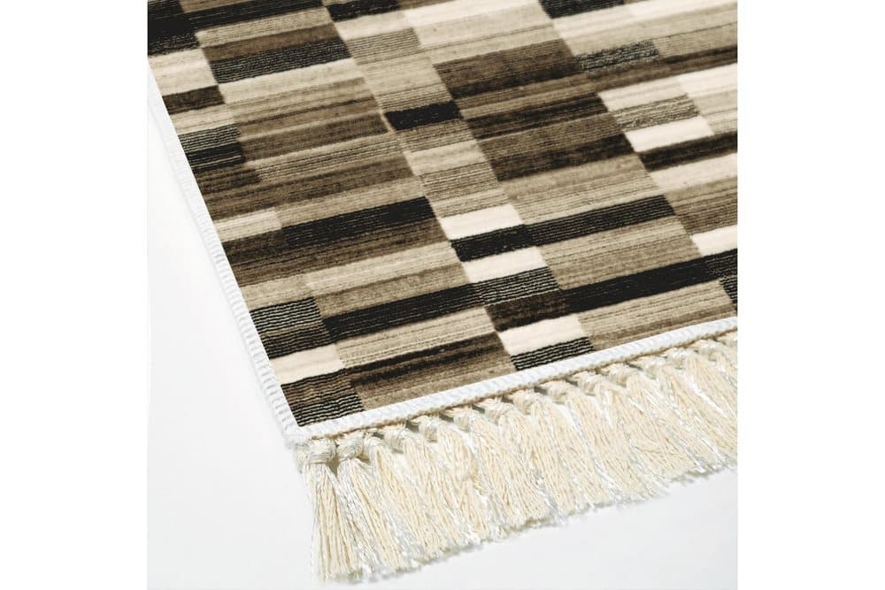 ALANUR HOME Matta 80x200 cm Brun/Beige/Cremevit