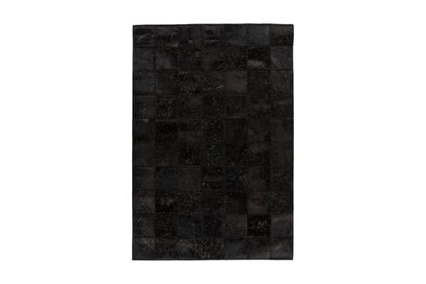 Dulvabier Fohav Tæppe 160x230 cm Sort/Læder
