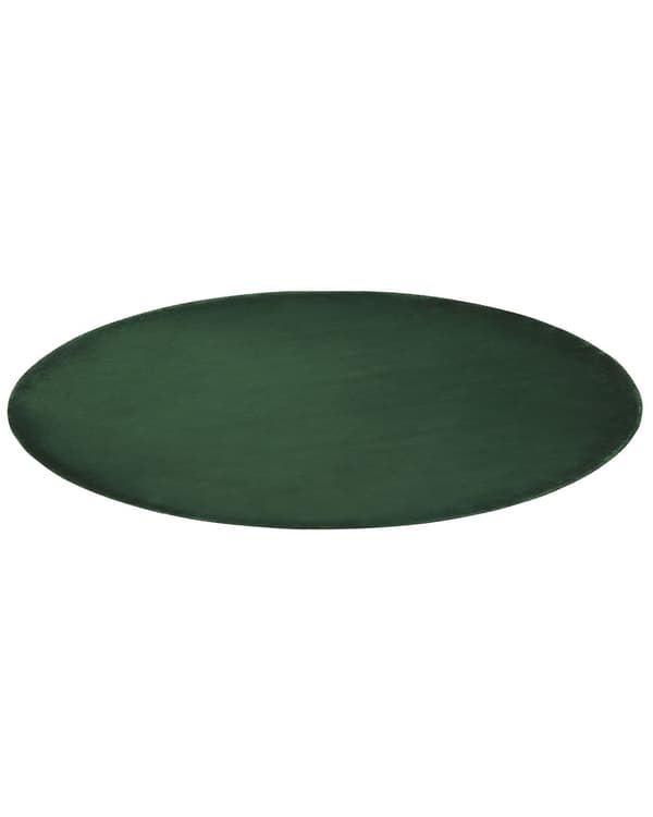 Matta Smaragdgrön Viskos Rund 140 cm Handtuftad Modern