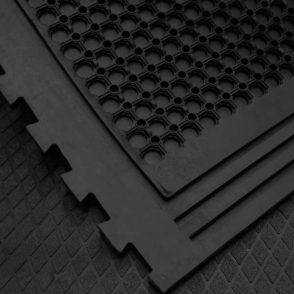 Lademåtte til køer 122 x 183 cm - 23 mm tyk - Puslesystem