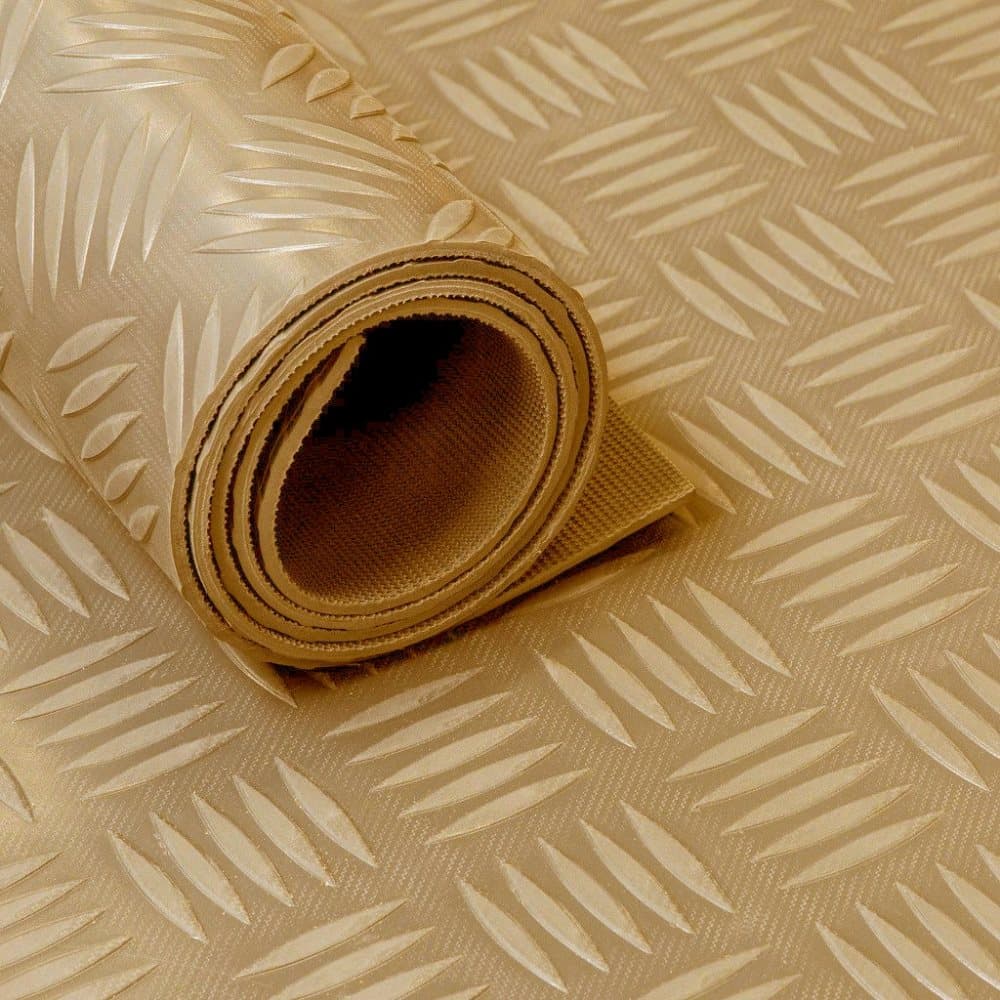 Gummilöpare / gummimatta på rulle Rivplatta 3mm beige - Bredd 150 cm