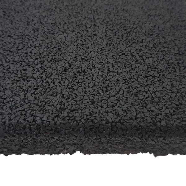 Sportgolvkakel 100x100cm 20mm - Finkornig - Svart