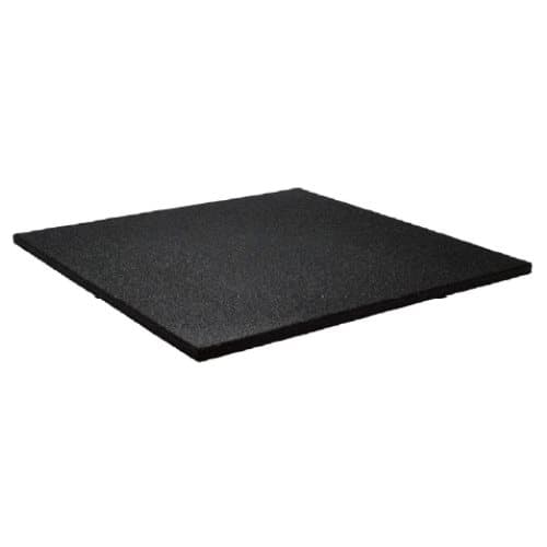 Sportgolvkakel 100x100cm 20mm - Finkornig - Svart
