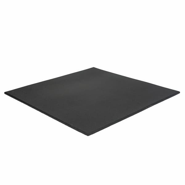 Sportsgulvflise 100x100cm 11mm - Finkorn - Sort
