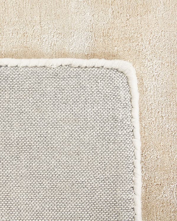 Matta Beige Viskos 80 x 150 cm Handtuftad Kort Lugg Modern