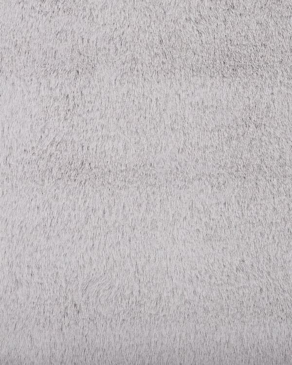 Kunstpels Tæppe Kanin Polyester Grå 60 x 90 cm Boho Moderne Design Dekoration Tilbehør Kunstskind Lysegrå Gulvtæppe Stue Soveværelse Spisestue