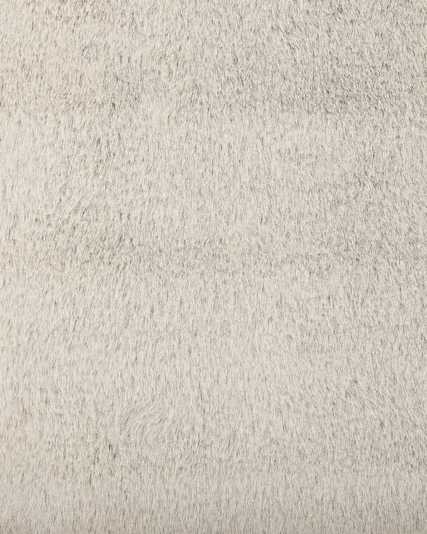 Kunstpels Tæppe Kanin Polyester Beige 60 x 90 cm Boho Moderne Design Dekoration Cremehvid Kunstskind Gulvtæppe Stue Spisestue Indretning