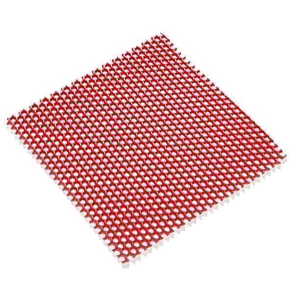 Ultra Grip gittermåtte med honeycomb struktur 120 cm - Pr. lineær meter - Rød