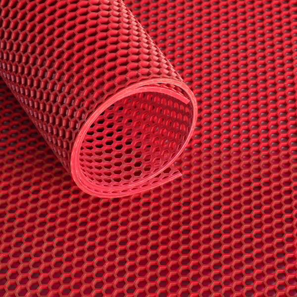 Ultra Grip gittermåtte med honeycomb struktur 120 cm - Pr. lineær meter - Rød