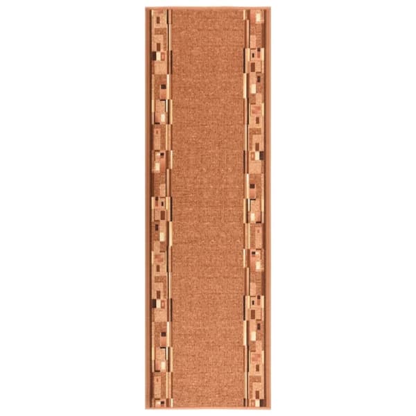 vidaXL tæppeløber 67x250 cm skridsikker bagside brun
