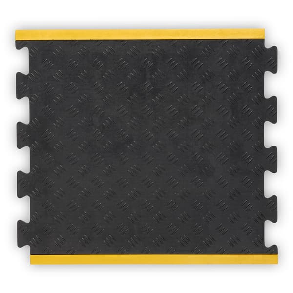 Verkstadsmatta gul sluttande kant - mittdel - 70x80 cm