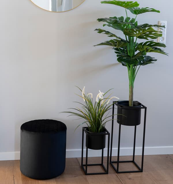 Marimba 2 blomsterstandere sort.