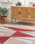 Pikkukuva 2 / 7: Matto monivärinen puuvillaa 160 x 230 cm geometrisilla kuvioilla boho-tyyli