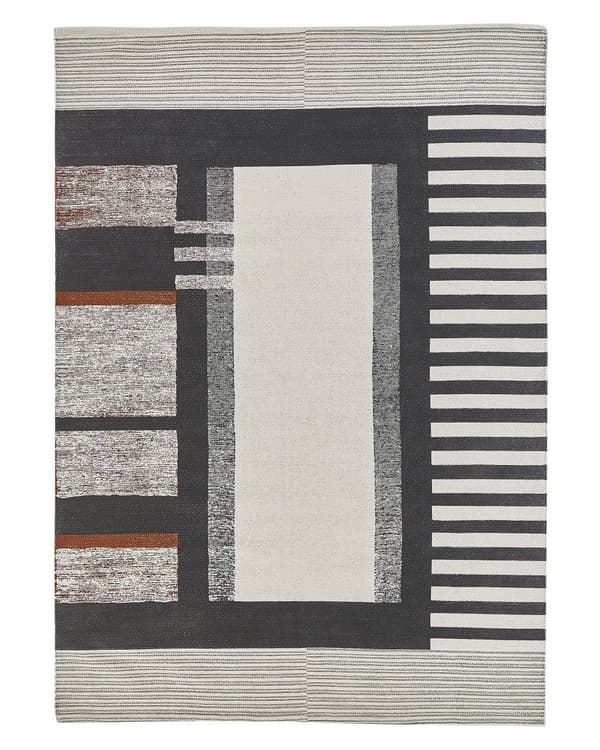 Matto monivärinen puuvillaa 160 x 230 cm geometrisilla kuvioilla boho-tyyli