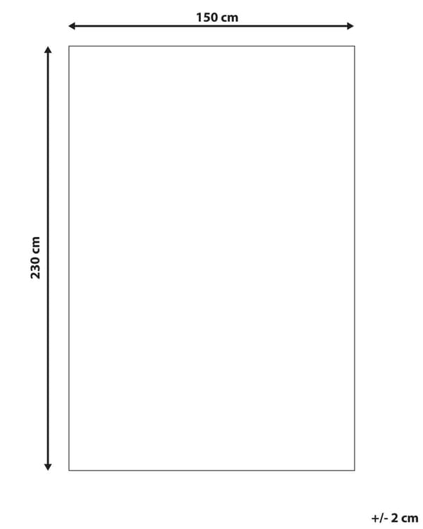 Matto beige/ruskea 230 x 150 cm käsinkudottu polyesterinen puuvillainen itämainen kukkakuvio